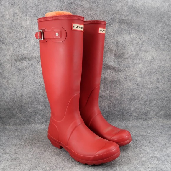 hunter short rain boots size 9